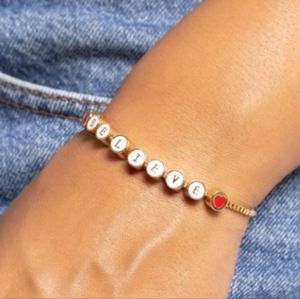 BELIEVE Slide Bracelet